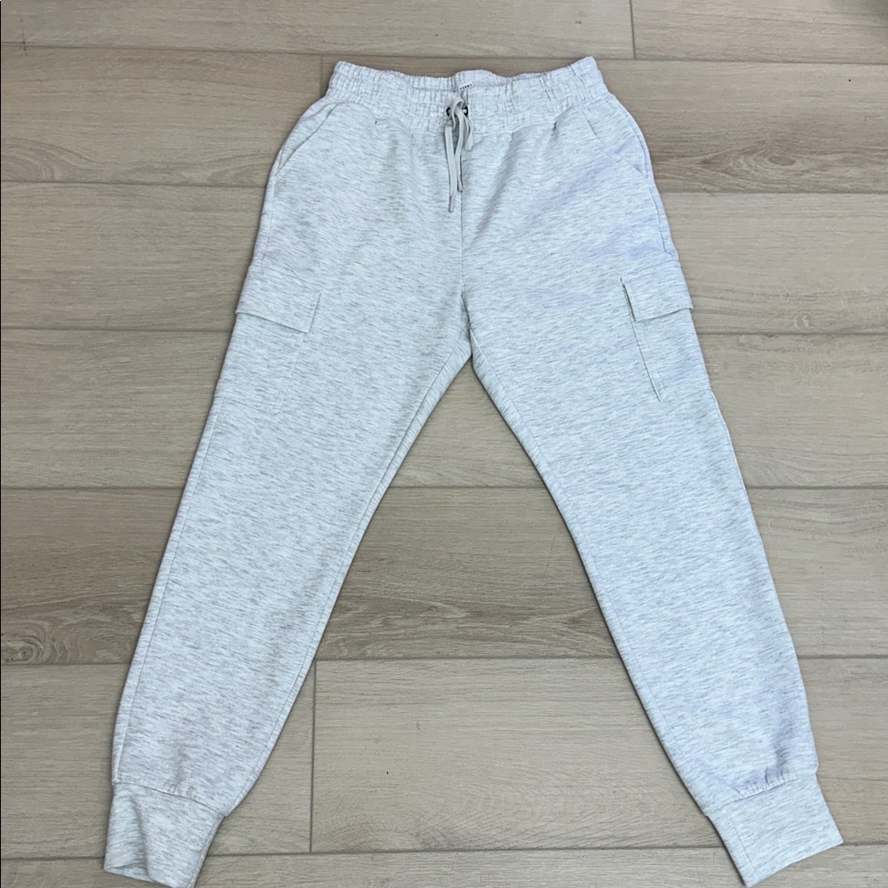 Yogalicious Light Gray Cargo Style Joggers - Picture 6 of 7